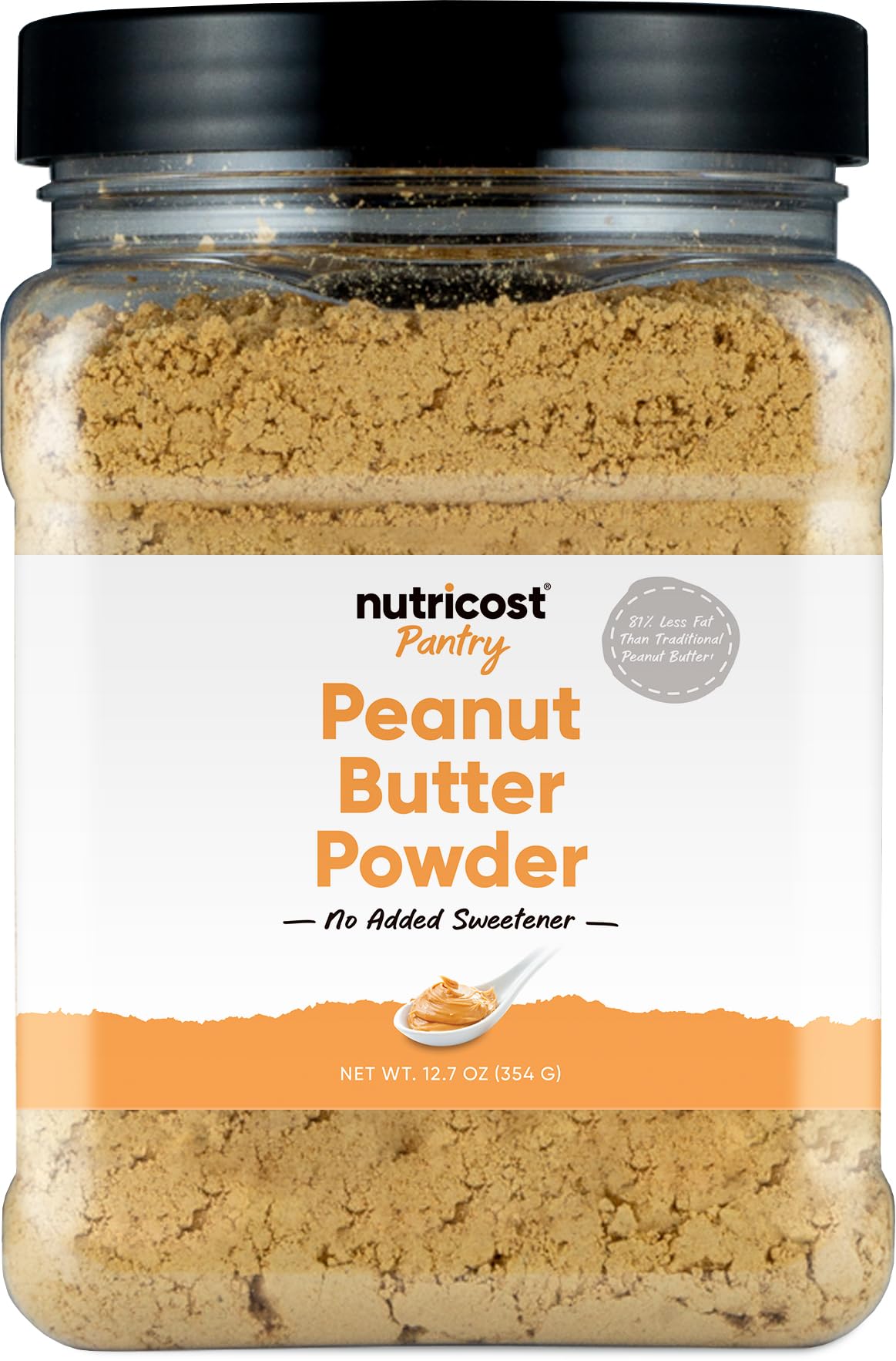 Nutricost Pantry Peanut Butter Flour Powder (30 Servings) (12.6 oz) - 81% Less Fat Than Traditional Peanut Butter, Non-GMO, Glut