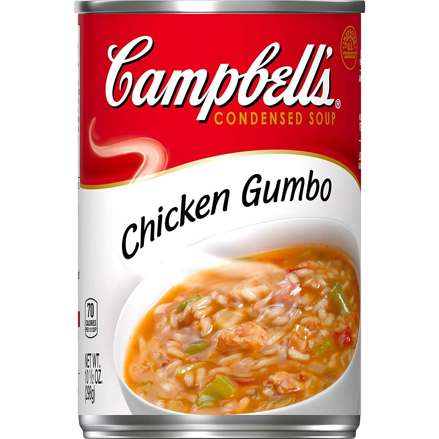 Campbell’s Chicken Gumbo Mix with Rice, Instant Soup, Low Fat, 10.5 oz, Pack of 6