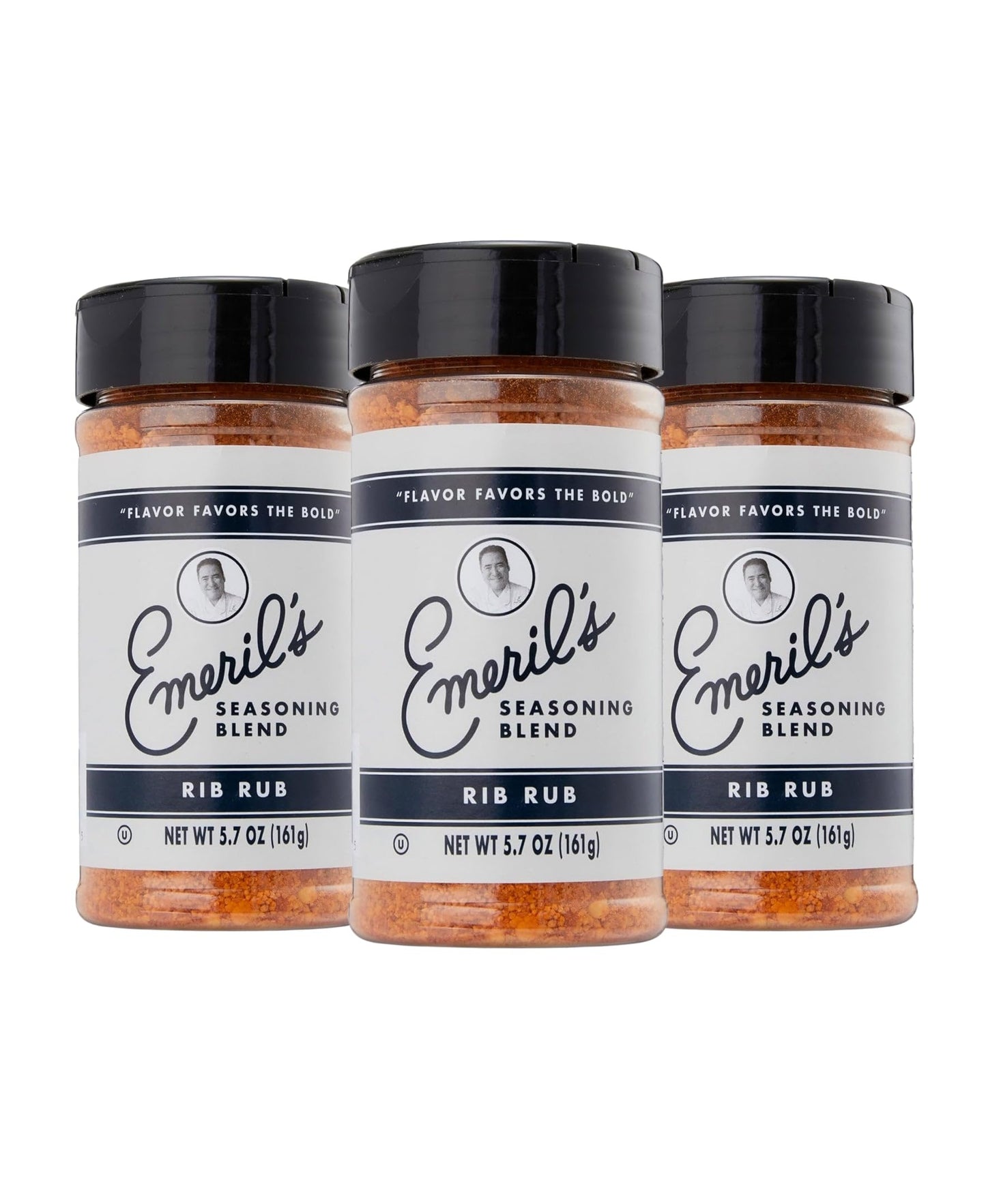 Emeril Lagasse 5 Oz, 3-Pack And 6-Pack Seasoning Blend: Original Essence, Cajun, Blackened, Chicken Rub, Steak Rub And Rib Rub Best Seasonings And Spices For Cooking (Rib Rub - 3Pk)