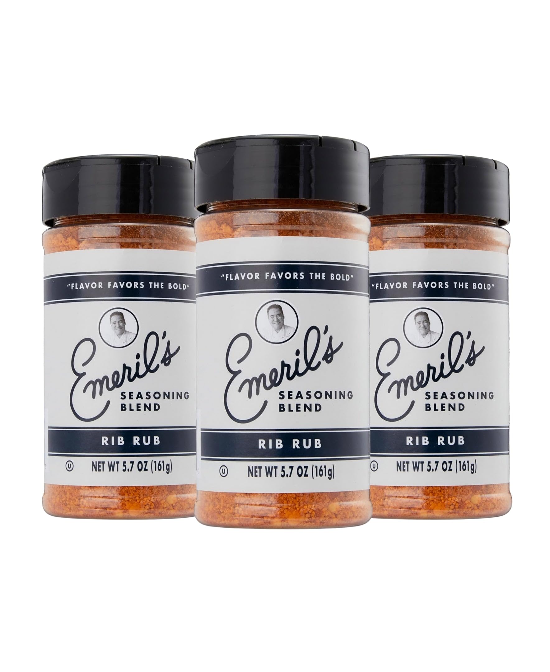 Emeril Lagasse 5 Oz, 3-Pack And 6-Pack Seasoning Blend: Original Essence, Cajun, Blackened, Chicken Rub, Steak Rub And Rib Rub Best Seasonings And Spices For Cooking (Rib Rub - 3Pk)