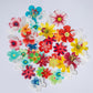 Edible Flowers Edible Leaves &White Edible Butterflies Wafer Paper Cake Cupcake Toppers For Decorating Rice Paper Flower Food De