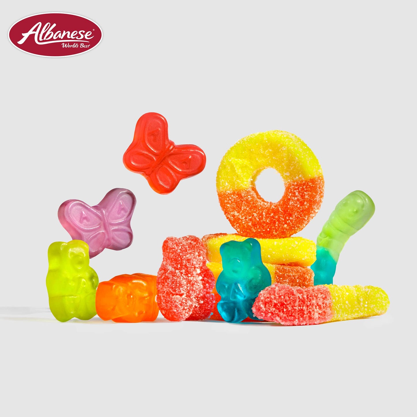 Albanese Gummy Candy Variety Pack, Assorted Flavors, 7oz & 7.5oz (Pack of 6)