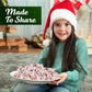 Peppermint Christmas Nougats Bulk Pack 2Lb - Delicious Holiday Christmas Candy Individually Wrapped Peppermint Flavor Sweets For