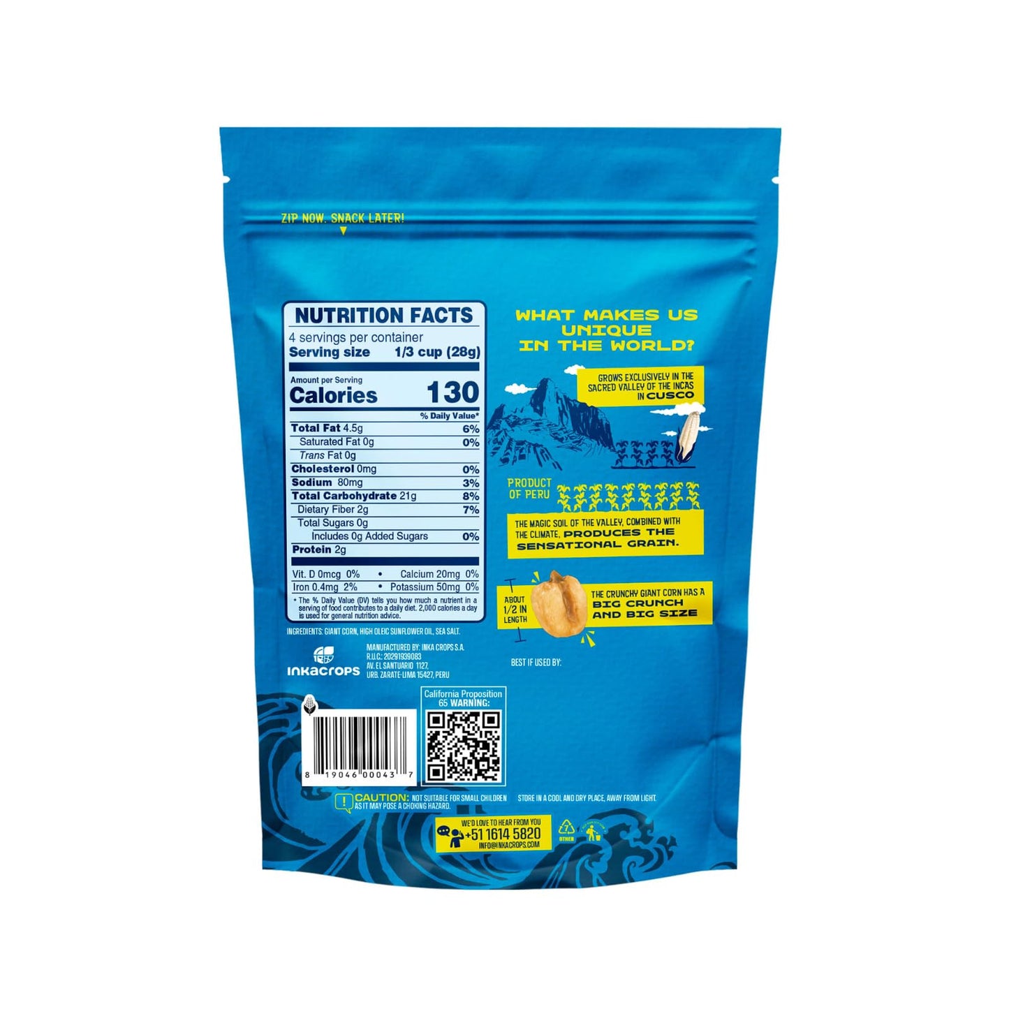 Inka Crops Inka Corn - Roasted, 4-Ounce (Pack Of 6)