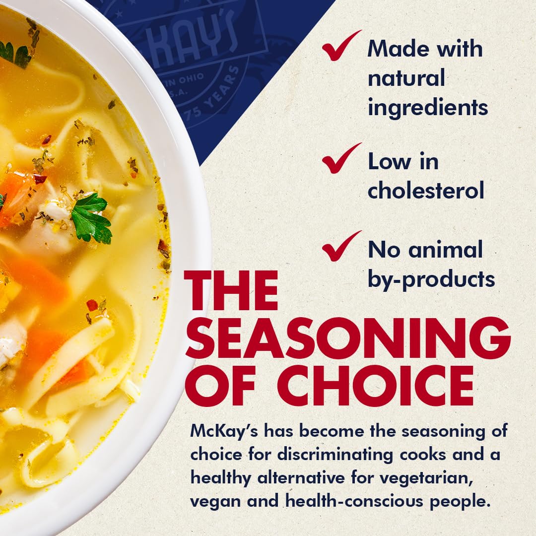 Mc Kay'S Chicken And Beef Flavored Powdered Soup Seasoning, Gluten Free Instant Broth, Bullion Cubes Substitute, Est. 1945 (No M