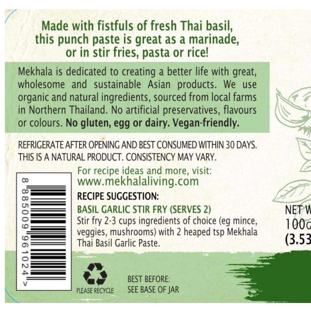 Mekhala Organic Gluten-Free Thai Basil Garlic