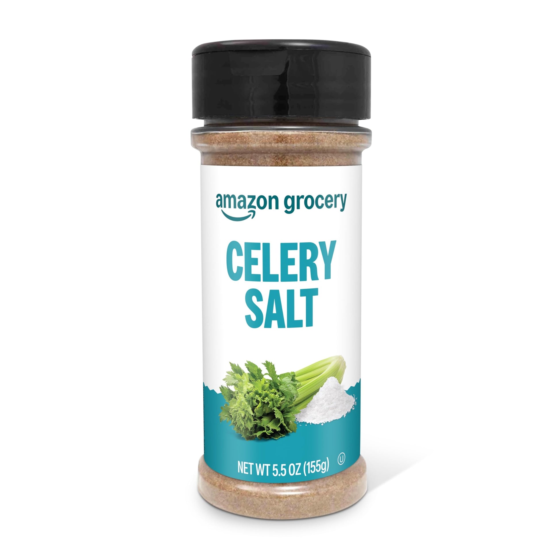 Amazon Grocery Celery Salt, 5.5 Oz, Seasoning for Cooking and Flavoring