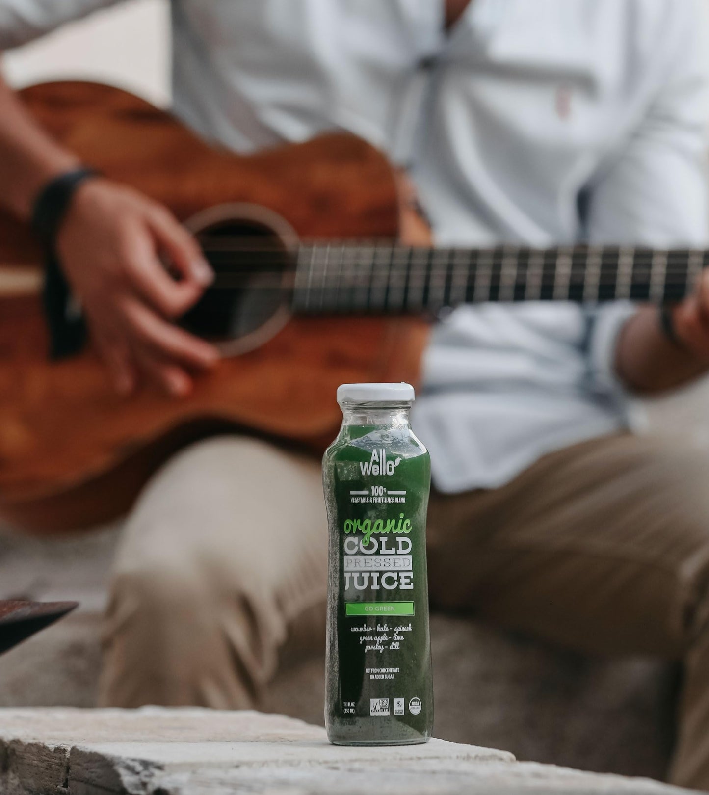 ALLWELLO Organic Cold Pressed Juice Drinks, 6 Pack, Gluten Free, Non-GMO, No Preservatives, No Sugar Added, 11.1 Fl Oz