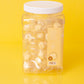 Papa'S Puffs Banana Pudding Flavored Pure Sugar Candy - Individually Wrapped In Resealable Tub - Fat-Free, Gluten-Free, Choleste