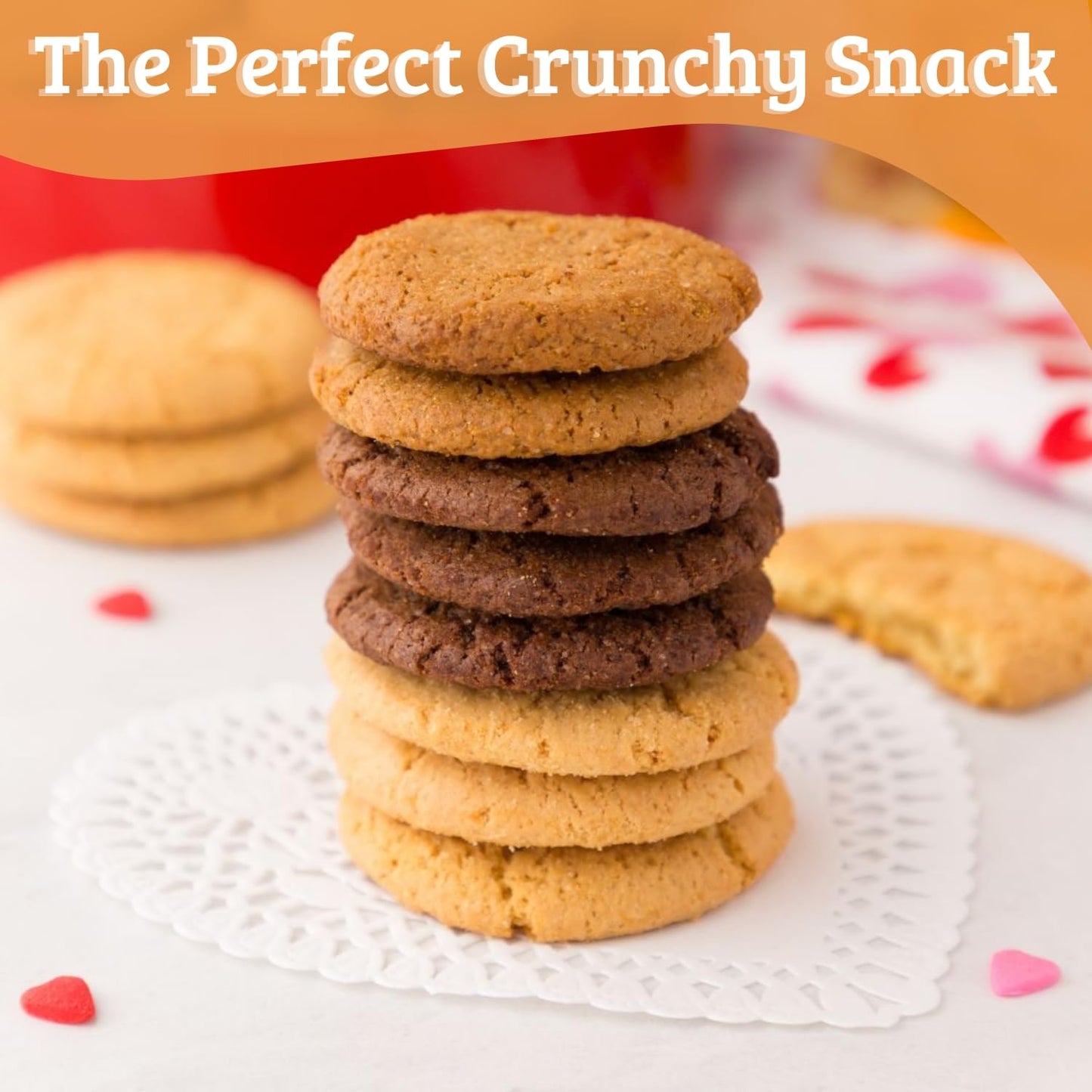 Mi-Del Ginger Flavored Snaps - Crunchy Ginger Cookies - Swedish Ginger Snaps Cookies Old Fashioned - Non-Gmo Certified, 0G Trans