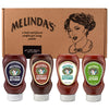 Melindas Inspired by Fire Spicy Ketchup Collection - Gourmet Variety Pack with Real Sugar, No High Fructose Corn Syrup - Include