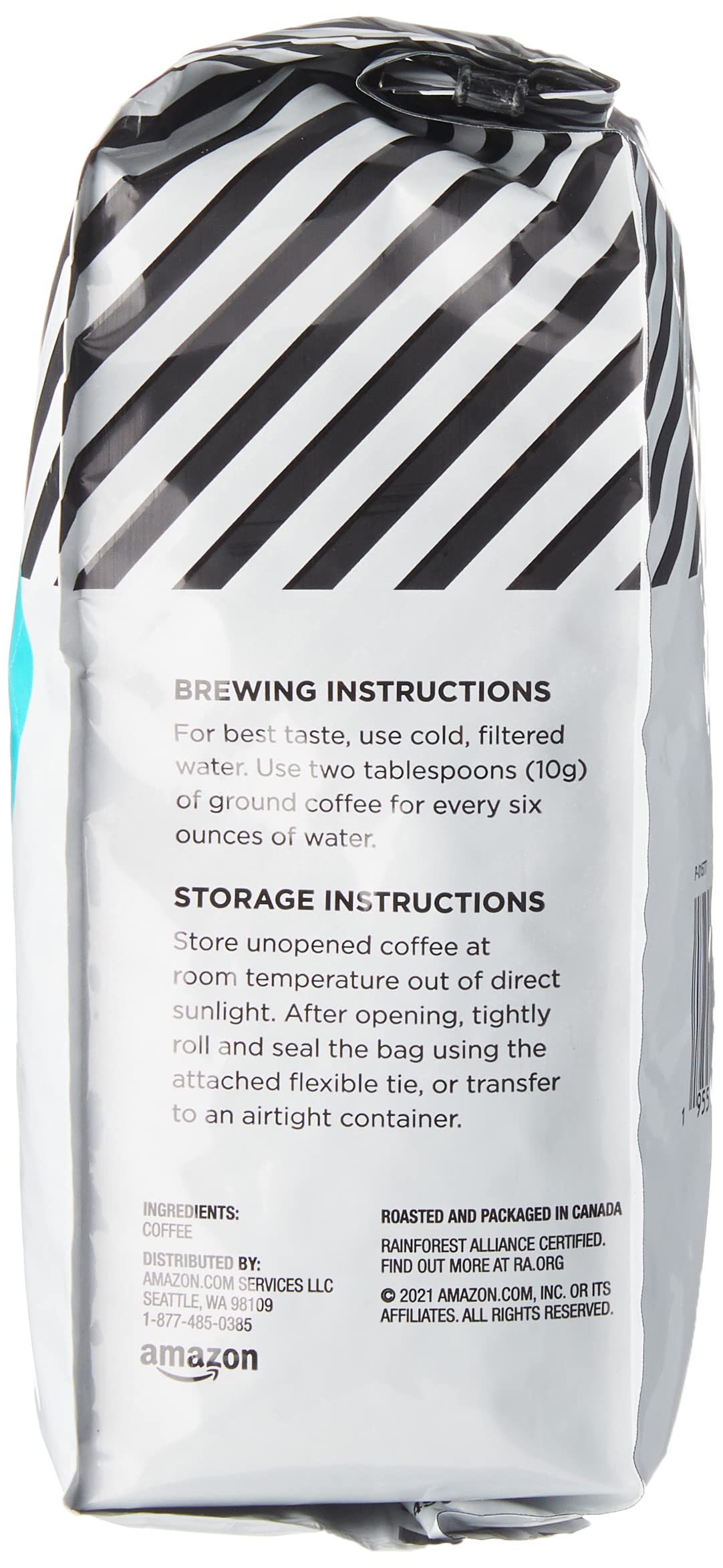 Amazonfresh Dark Roast Whole Bean Coffee, 12 Ounce