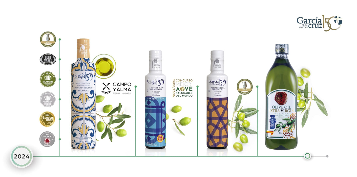 Garc  A De La Cruz - Organic Extra Virgin Olive Oil, Master Miller Premium Oil, Almond And Tomato Tones, Smooth Body, Sourced In
