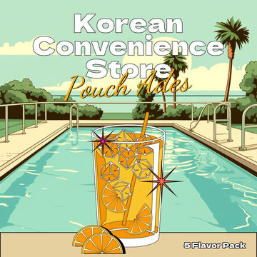 Korean Covenienve Store Drink Pouch Sampler Set - 5 Pack 10 Pack (Watermelon, Blueberry, Passion Mango, Kiwi, Pommegranate) + Da