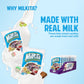 Milkita Creamy Shake Lollipop Bag, Gluten Free Chewy Candies With Calcium & Real Milk, Low-Sugar, Assorted Flavors (Strawberry,