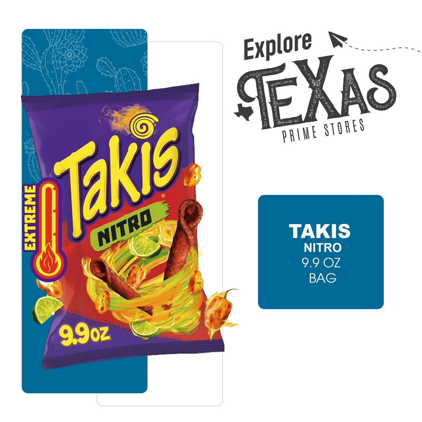 Takis Nitro Sharing Size Rolled Tortilla Chips 4-Pack, Hot Chili Pepper, 9.9 oz Bags