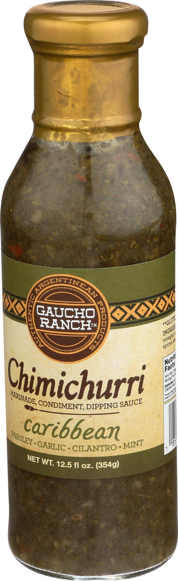 Guacho Ranch, Chimichurri Caribbean Sauce, 12.5 Oz