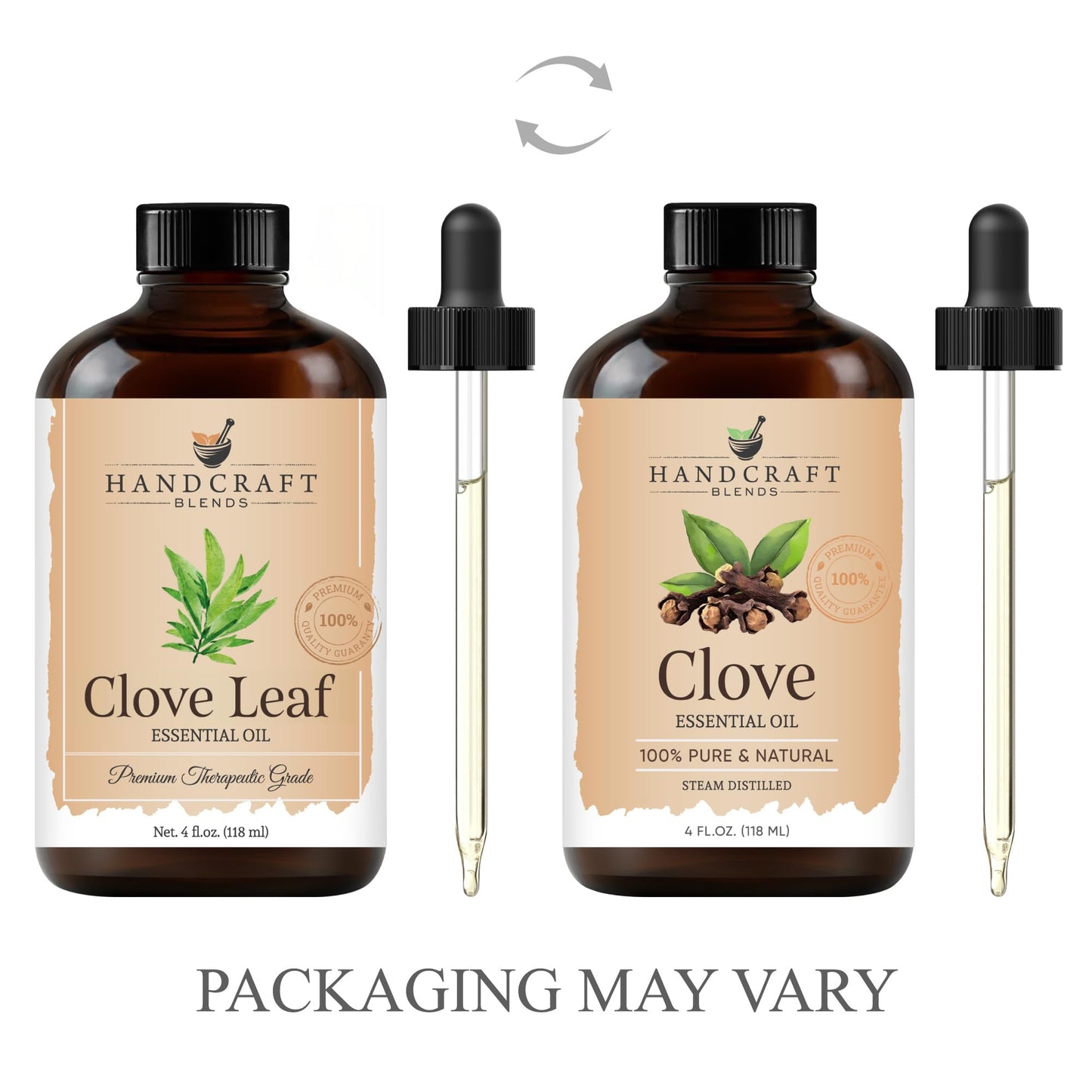 Handcraft Clove Essential Oil - 100% Pure And Natural - Premium Therapeutic Grade With Premium Glass Dropper - Huge 4 Fl. Oz