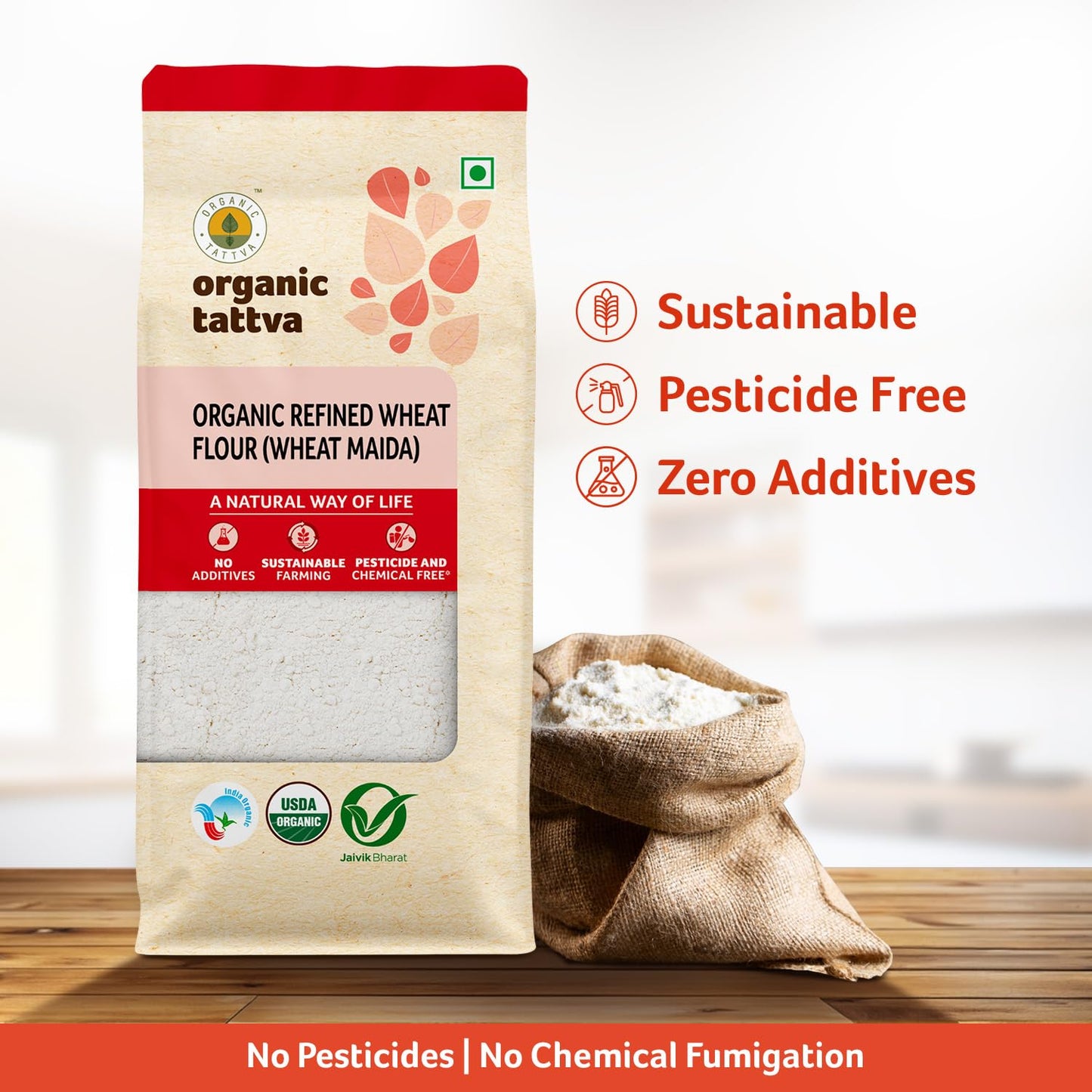 Organic Tattva, Organic Maida 500 Gram