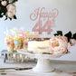 Lingteer Happy 44Th Birthday Cake Topper - Cheers To 44Th Birthday 44 Years Old Birthday Party Cake Decorations Sign.
