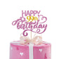 Pink Glitter Happy 99Th Birthday Cake Topper, Ninty Nine Years Old Birthday Party Cake Decor, Gold Number 99 Birthday Party Supp