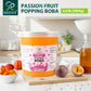 Soeos Passion Fruit Popping Boba Pearls 6.6 Pounds, Bursting Boba Pearls for Bubble Tea, Beverages, Shakes, Desserts, Smoothie a