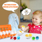 Cpsyub Egg Toys For Toddlers 1-3, Easter Eggs Learning Toys For 1, 2, 3 Year Old Girlsboys, Montessori Egg Matching Toy Educatio