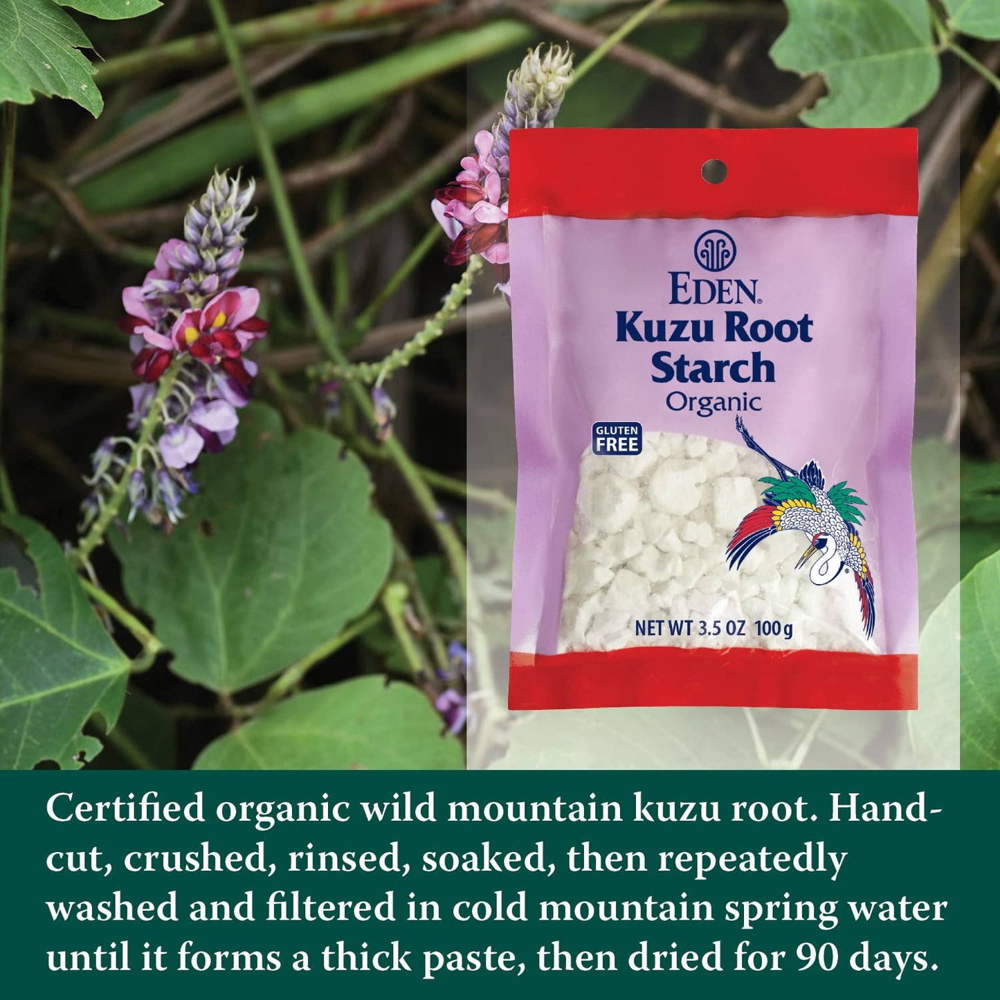 Eden Kuzu Root Starch, Organic, 3.5-Ounce Packages (Pack of 4)
