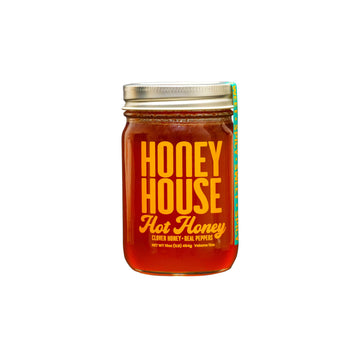 Honey House Hot Honey Premium Spicy Infused with Chili Peppers | 100% Natural with Natural Spices | Gourmet Sweet & Spicy Condim