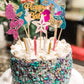 Clonynix Edible Pink Ocean Mermaid Candy Sprinkles, 3.5 oz, Cake Cupcake Toppers, Starfish Shell Decorations