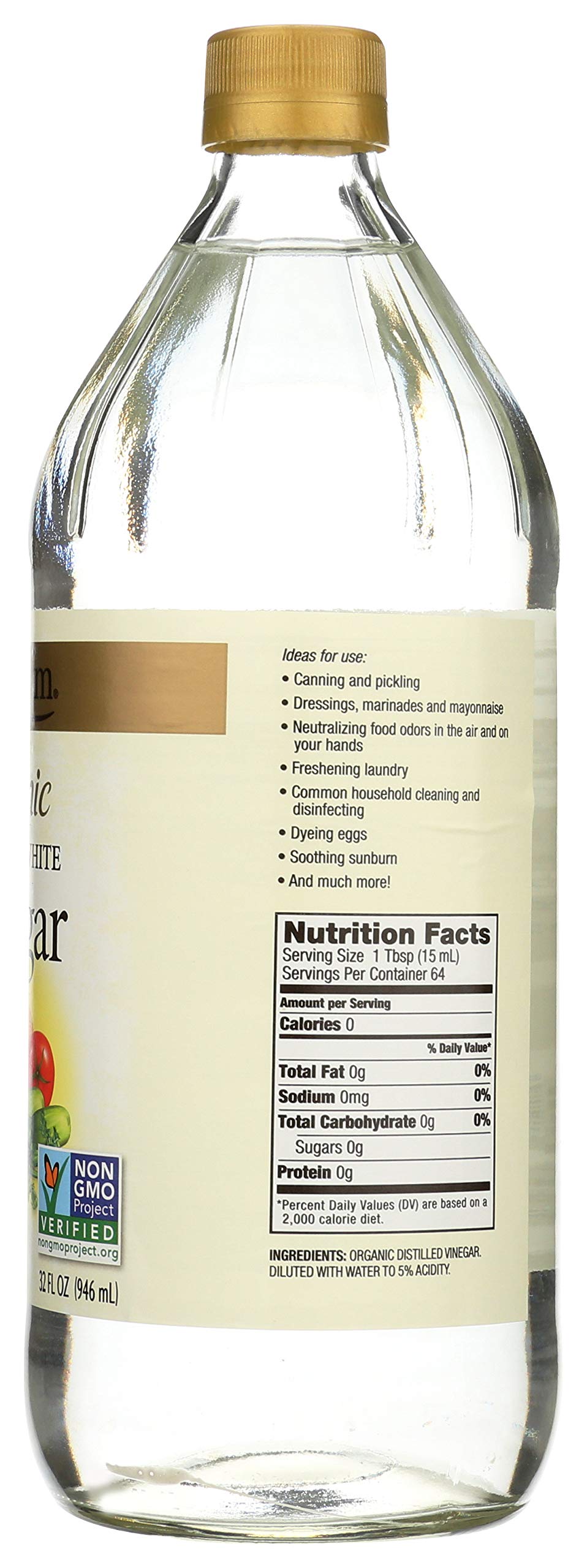 Spectspirit-inspired flavor Organic White Distilled Vinegar - 32 Fl Oz, 100% Natural, Versatile Cooking Ingredient
