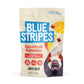 Blue Stripes Cacao Superfruit Gummies - Vegan Chewy Fruity Snack  No Sugar Added 100% Fruit Gummy  9 Essential Vitamins & Minerals  Natural Tropical Superfood - Mango & Cacao  3.2oz