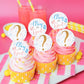 40 Pack Edible Boy Or Girl Cupcake Toppers Baby Shower Birthday Party Baby Boy Baby Girl Drink Toppers Anniversary Party Decorat