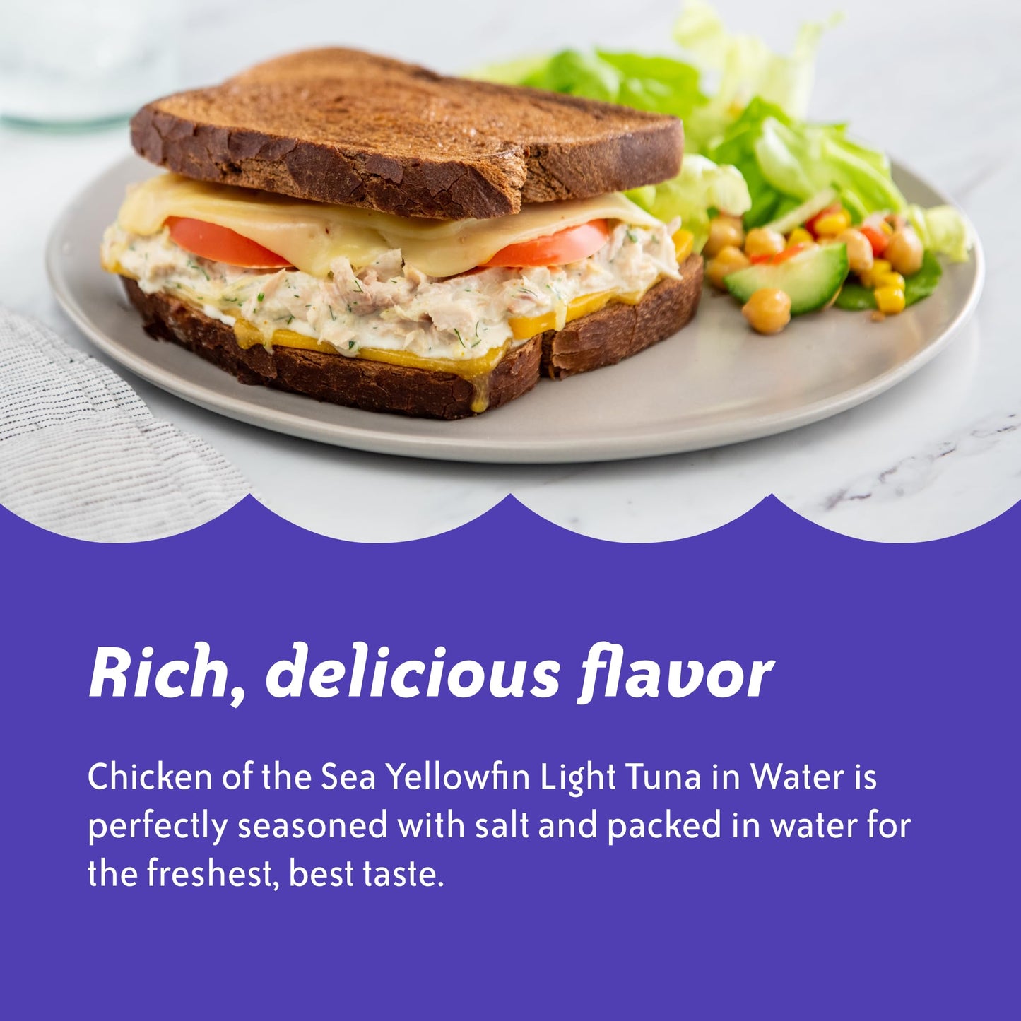 Chicken Of The Sea Chunk Light Yellowfin Tuna In Water, Wild Caught Tuna, Foodservice Size, 66.5 Oz. Can (Pack Of 6)
