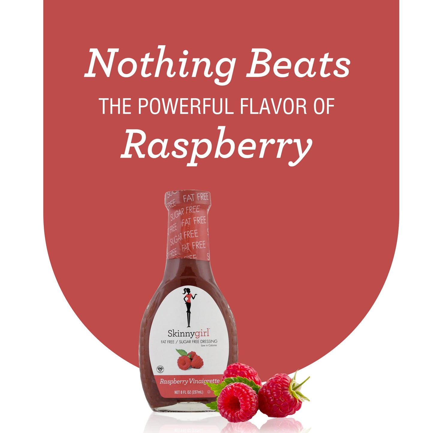 Skinnygirl Sugar Free Gluten Free Salad Dressing, Raspberry Vinaigrette, 8 Ounce (Pack of 12)