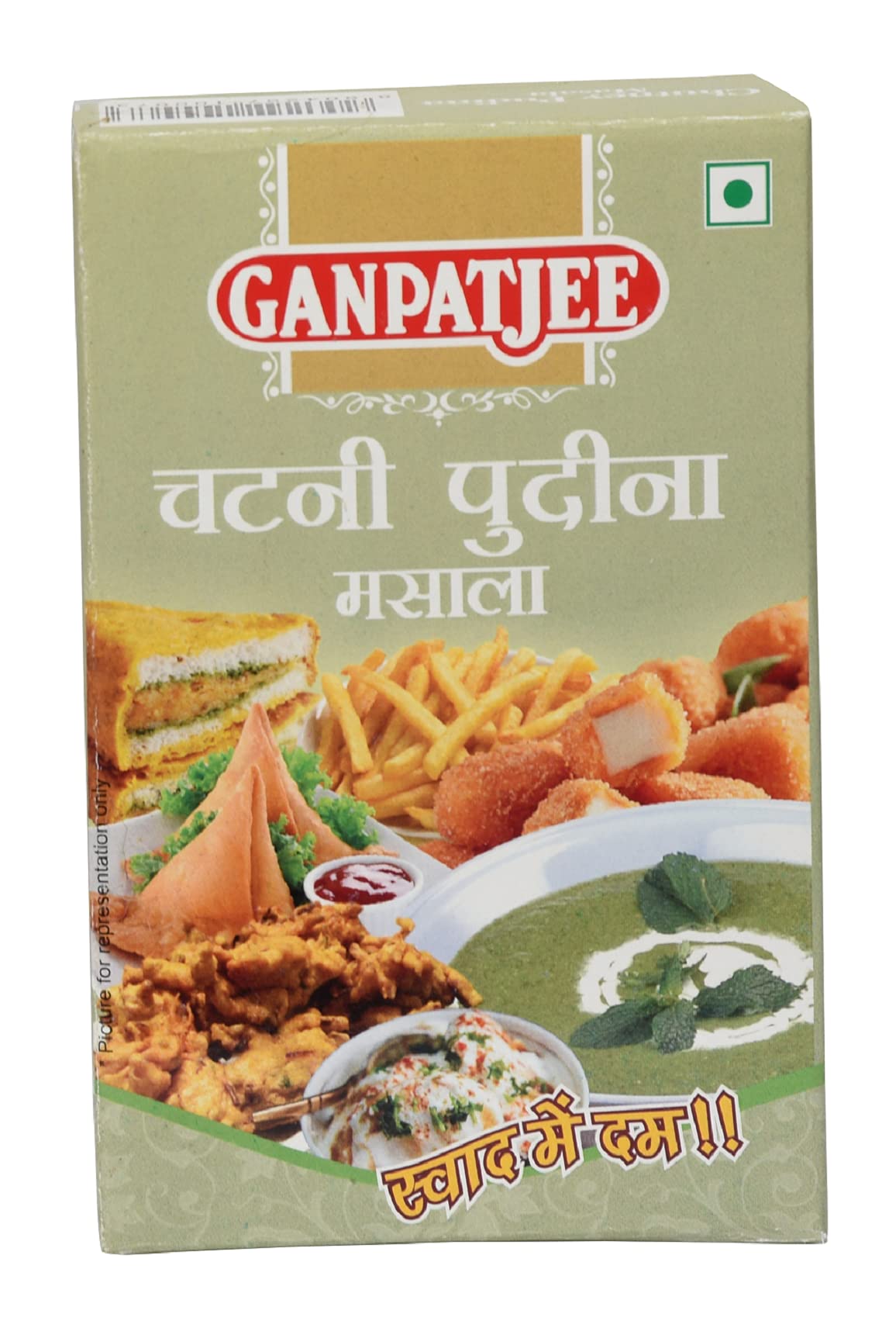 Ganpatjee Pudina Chutney Masala, 200G | PACK OF 100G X 2 | Ready To Use Mint Chutney Masala