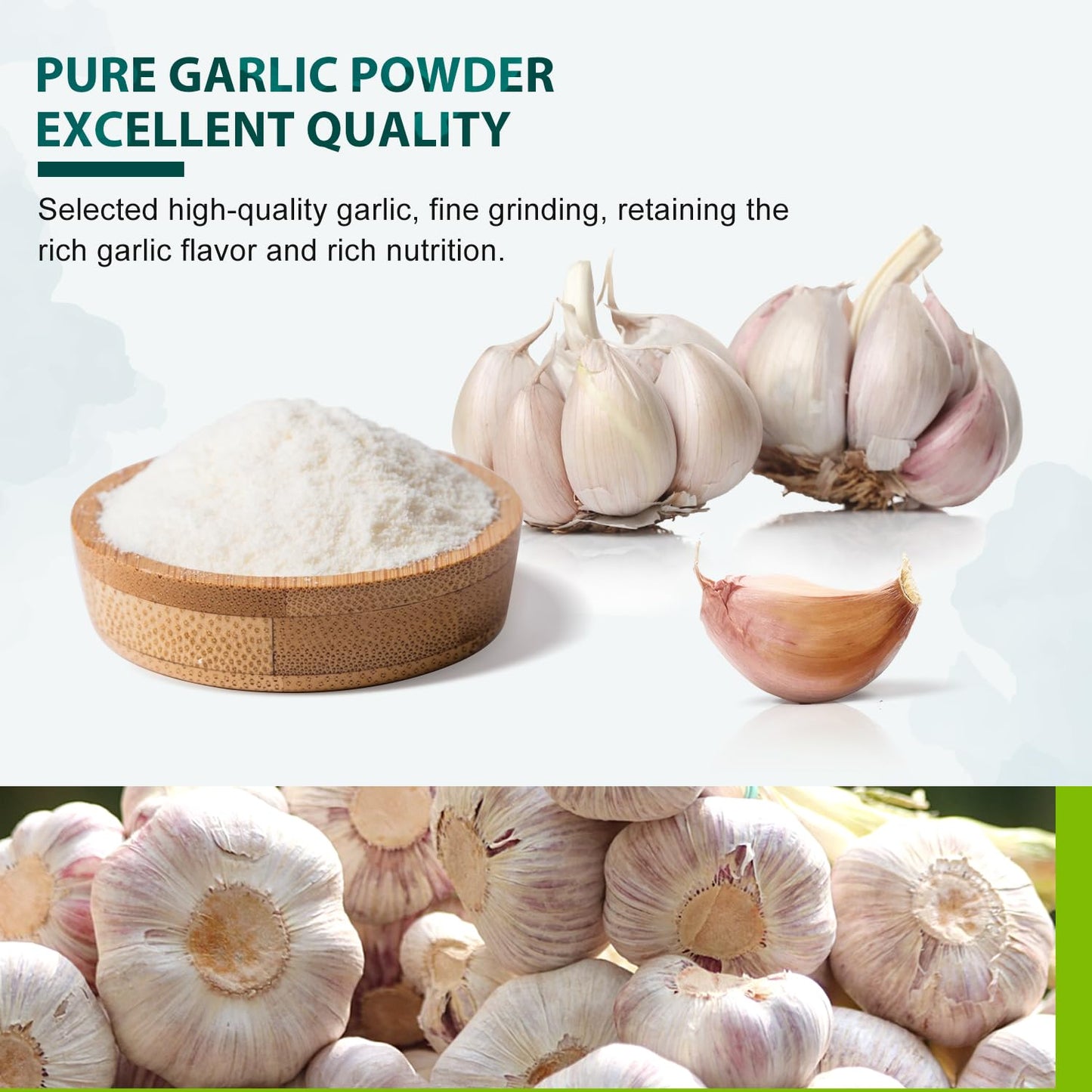 Soeos Garlic Powder 22 Ounce(624 G), Garlic Powder Seasoning, Non-Gmo, Gluten Free, Garlic Seasoning For Flavor Vegetables, Gril