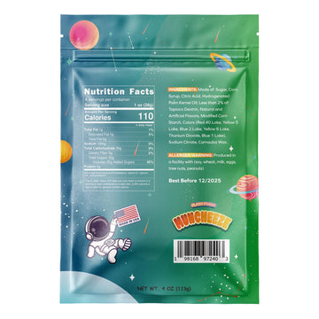 Sour Freeze Dried Skittles - Muncheeze Gourmet Sour Freeze Dried Candy Skittles (4 Oz), Assorted Fruity Flavors (Sour Rainbow)