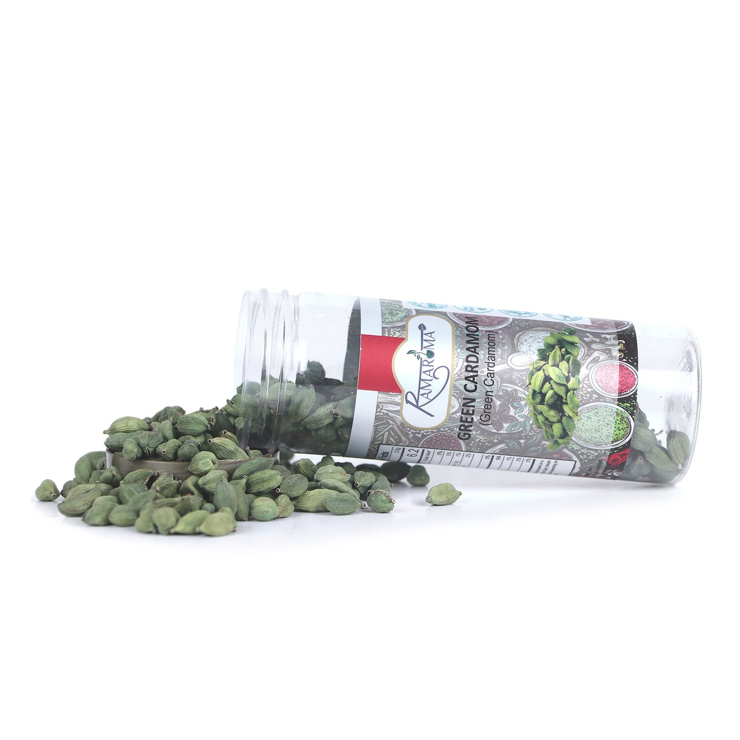 Ramaroma Green Cardamom Pods Spice (Hari Elachi) 3Oz (85G) ~ All Natural | Vegan | Gluten Friendly | Non-Gmo | Unique | 100% Nat