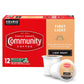 Community Coffee First Light Light Roast Coffee Pods, 12 Count, Compatible with K-Cup Brewers