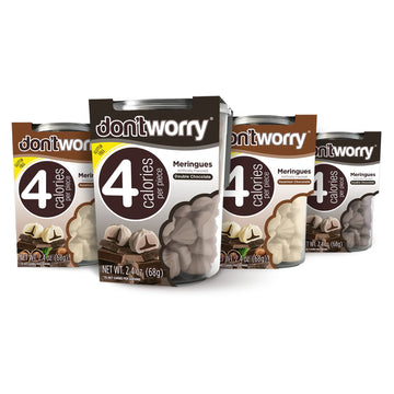 Don'T Worry Keto Friendly Meringue Cookies - Chocolate & Hazelnut Cookies, Only 4 Calories Per Piece!, Gluten Free Cookies, Low