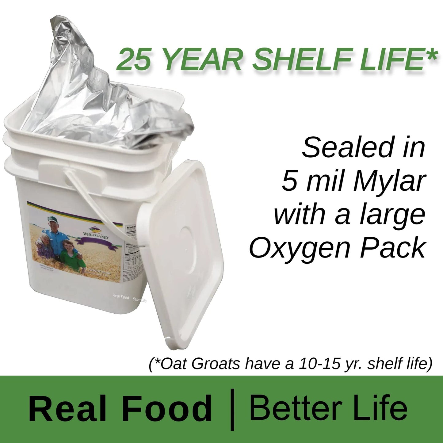 WHEATLAND Wheat Berries, Non-GMO, 23 lbs, Premium Baking Quality, Chemical-Free, Emergency Food Storage