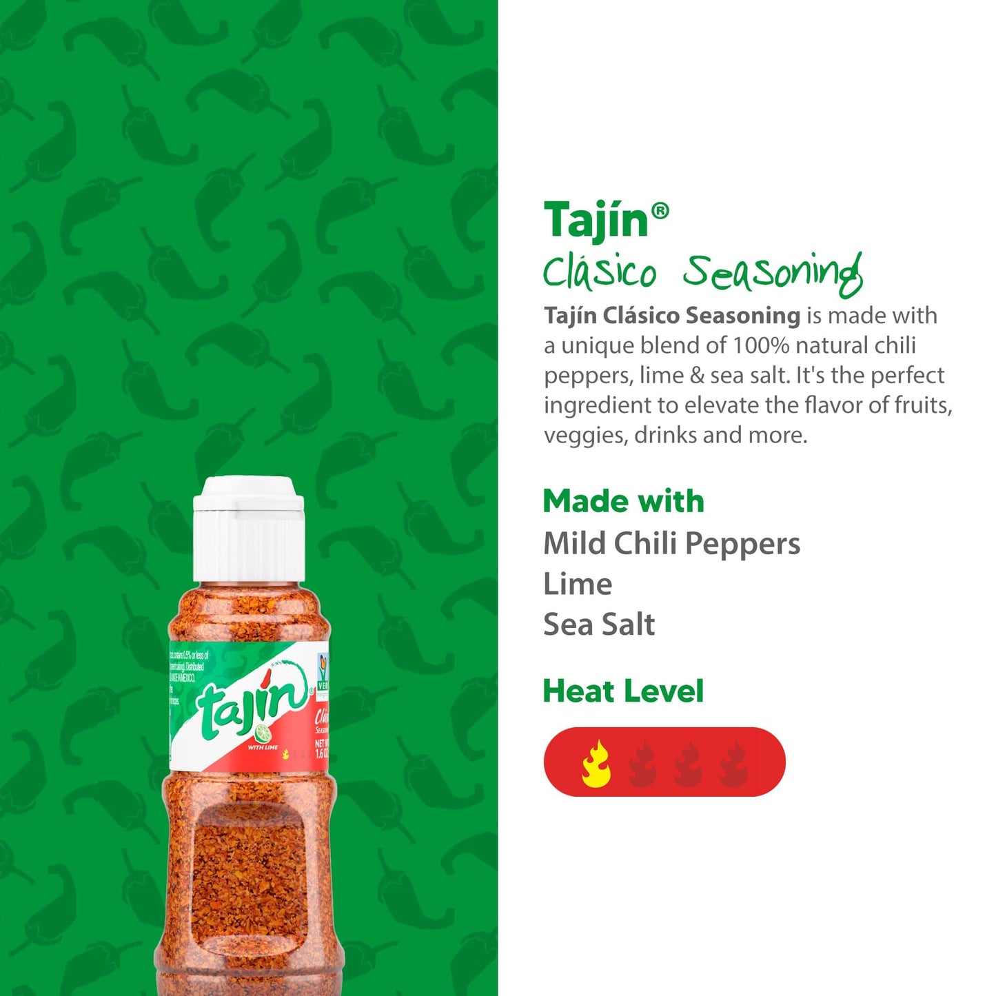 Taj  n Cl  sico Seasoning, Mini Taj  n Mexican Seasoning 1.6 oz (Pack of 1)