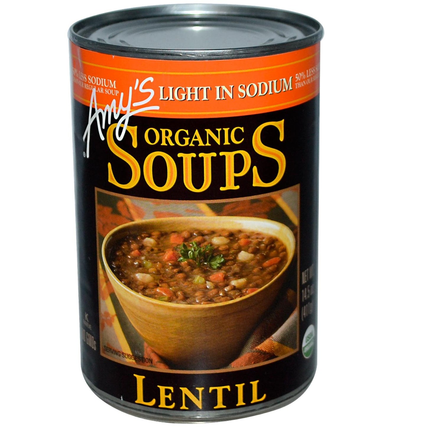 Amy'S Light In Sodium Organic Soups, Lentil, 14.5 Oz