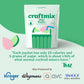 Craftmix Mint Mojito Cocktail & Mocktail Drink Mixer, Skinny Mixes - Water Flavoring Packets - Made With Real Fruit - Vegan Low-Carb, Low-Sugar, Non-Gmo, Dairy Free, Gluten Free, 24 Pack