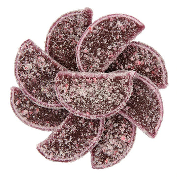 NY Spice Shop Fruit Slices Jelly Candy - 8 Ounce Grapes Candied Fruit - Fruit Candy Slices - Bulk Gummy Candy Slices - Old Fashi