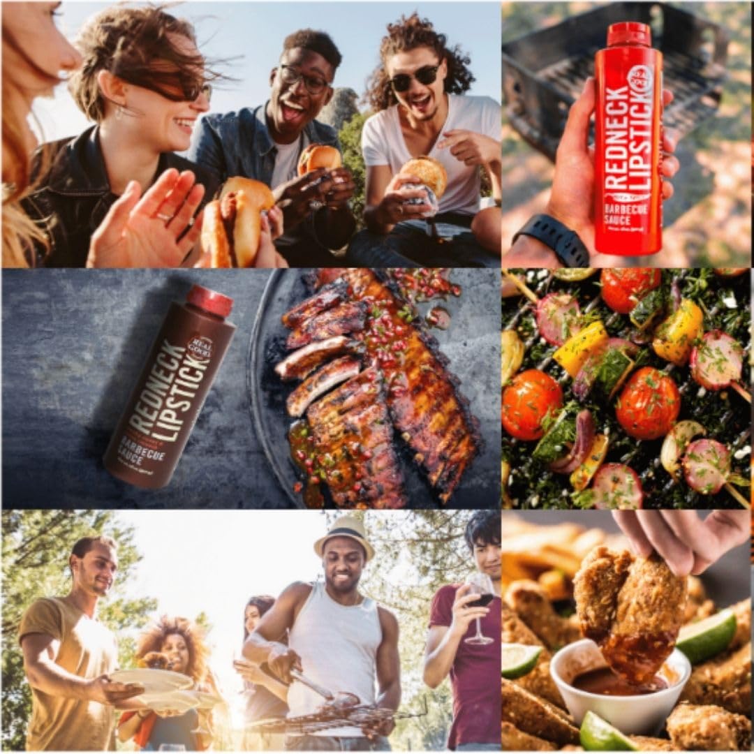 Redneck Lipstick Original Bbq Sauce, Smoky Sweet And Spicy Smooth, Ideal For All Recipe, Bbq Game With Authentic American Flavor