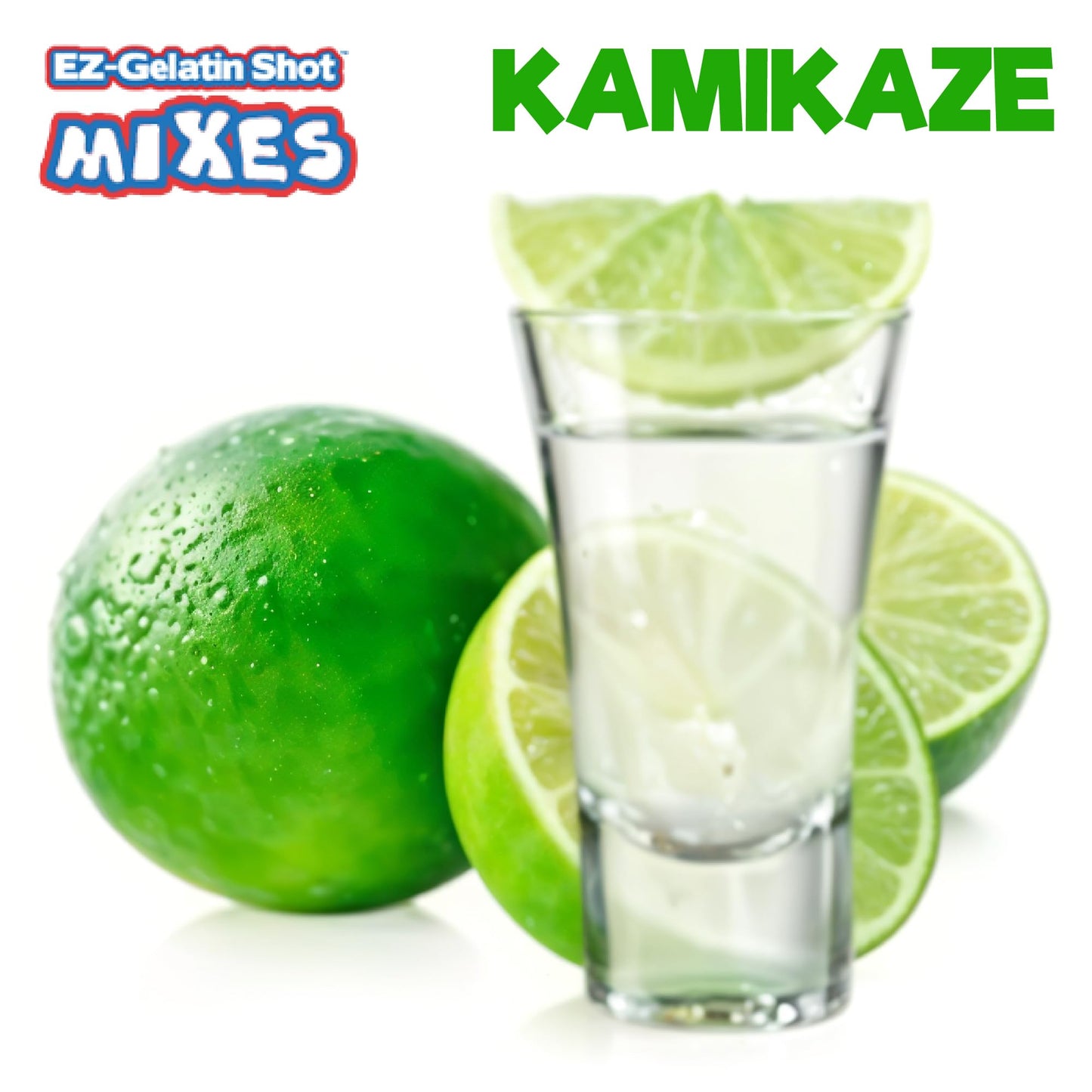 EZ-SQUEEZE Kamikaze Jello Shot Mix - Gluten-Free Gelatin Powder, 6.78 oz, Easy to Make Jello Shots