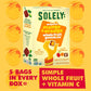 Solely Organic Fruit Gummies Variety Pack, Mango, Mango & Orange, Mango & Guaba, Mango & Passion Fruit, Total 4 Packs, Livebear