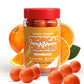 Gumballs in Jar - 1 Inch Large Gumballs - Orange Bubble Gum Gumballs - Kids Chewing Gum - Gumballs for Kids 9 OZ
